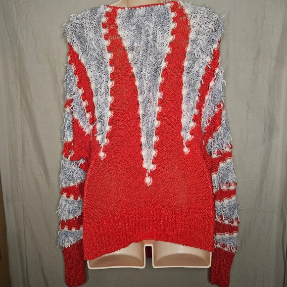 Colleen Toland Hand Knitted Sweater Fringe Detail - Picture 3 of 5